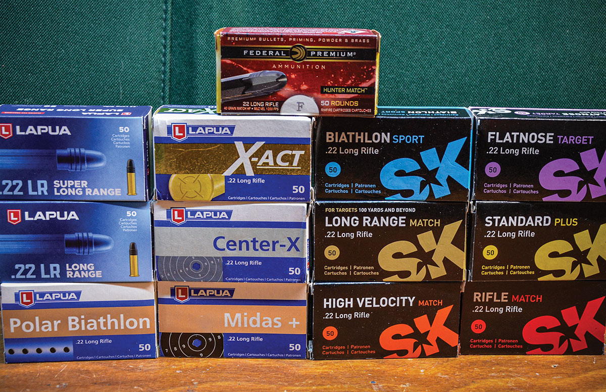 Lapua and SK ammunition is loaded on different production lines at a factory in Germany. Important when accuracy-testing an extremely accurate rifle, the bullets of both have the same lubricant.